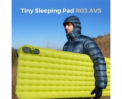 Flextail Tiny Slleeping Pad R03 AVS – зелений самонадувний килимок для комфорту