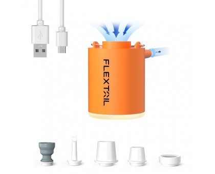 Flextail Tiny Pump Х помаранчевий: 2-в-1 насос-ліхтар для кемпінгу