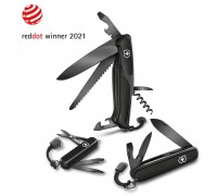 Складной нож Victorinox RANGERGRIP 55 Onyx Black 130мм/3сл/12функ/черн /lock/штоп/пила