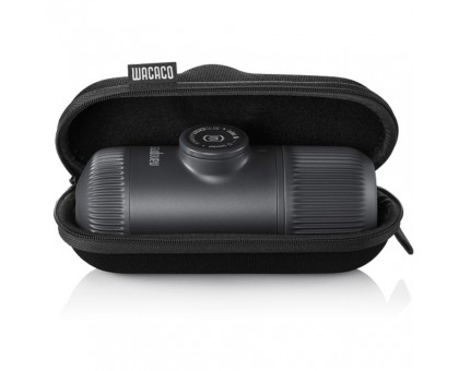 Wacaco Nanopresso сіра: Портативна еспресо-кавоварка з чохлом Wacaco Nanopresso сіра: Портативна еспресо-кавоварка з чохлом