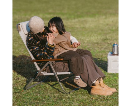 Naturehike CNK2550JJ012: Складане крісло з регульованим нахилом, бежевий