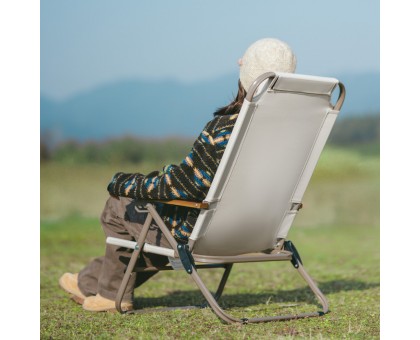 Naturehike CNK2550JJ012: Складане крісло з регульованим нахилом, бежевий