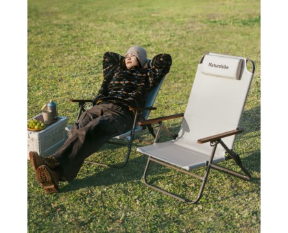 Naturehike CNK2550JJ012: Складане крісло з регульованим нахилом, бежевий