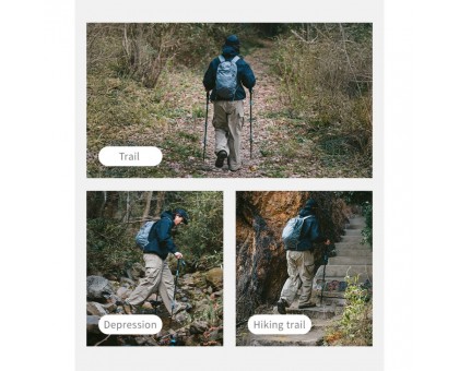 Трекінгова палиця Naturehike CNK2550DS012 синя 61-125 см — ваш шлях до вершин!