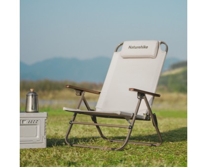 Naturehike CNK2550JJ012: Складане крісло з регульованим нахилом, бежевий