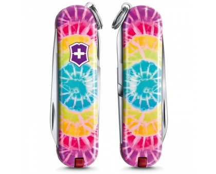 Складной нож Victorinox CLASSIC LE "Tie Dye" 58мм/1сл/7функ/цветн/чехол /ножн