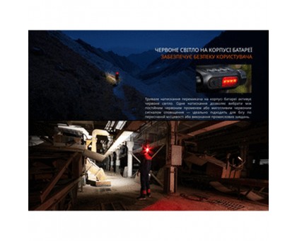 Ліхтар налобний Fenix HP12R-TRd червоний – ваш яскравий провідник