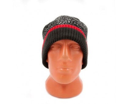 Шапка водонепроникна Dexshell Cuffed Beanie, з червоною смужкою