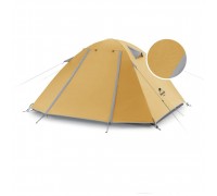 Намет двомісний Naturehike P-Series NH18Z022-P 210T/65D, жовтий