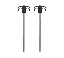 Кілки металеві Naturehike NH21YW133, 25 см, чорні 2 шт.