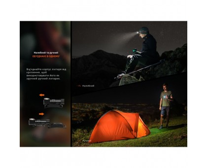 Ліхтар налобний Fenix HM23 V2.0: Яскраве червоне світло для професіоналів.