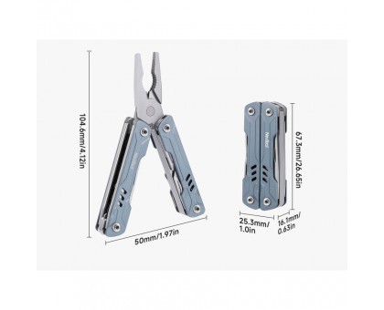 Мультитул NexTool Mini Sailor Pliers S11 чорний
