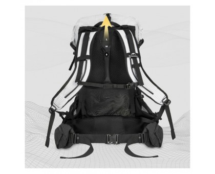 Легкий туристичний рюкзак Naturehike Helium 40л, білий: для пригод!