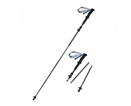 Трекінгова палиця Naturehike CNK2450DS013: надійна, чорна, 115-135 см