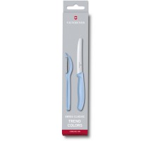 Набір кухонний Victorinox SwissClassic Paring Set 2шт з голуб. ручкою (ніж, овочечистка Universal) (GB)