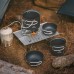 Туристичний набір посуду Naturehike NH18T018-G: алюміній, 2 каструлі