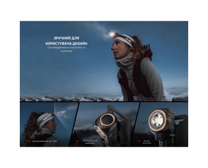 Ліхтар налобний Fenix HM23 V2.0: Яскраве червоне світло для професіоналів.