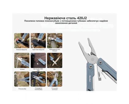 Мультитул NexTool Mini Sailor Pliers S11 чорний
