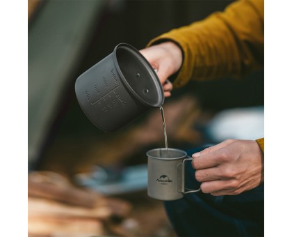 Туристичний набір посуду Naturehike NH18T018-G: алюміній, 2 каструлі