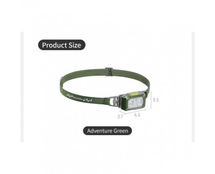 Налобний ліхтар Naturehike CNK2550ZM011 (зелений): Яскравість та надійність