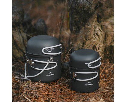 Туристичний набір посуду Naturehike NH18T018-G: алюміній, 2 каструлі