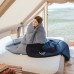 Спальник з капюшоном Naturehike Sunny Day PL02 U450 (3,9°C) лівий блакитно-синій