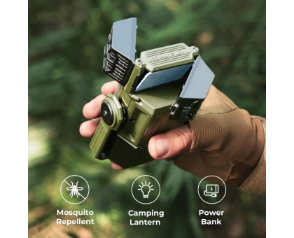 Flextail Evo Repel: Чорний Кемпінговий Фумігатор-Ліхтар-Powerbank