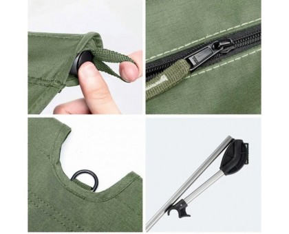 Ліжко складане Naturehike XJC05 NH20JJ001: Oxford/алюміній, зелене Ліжко складане Naturehike XJC05 NH20JJ001: Oxford/алюміній, зелене