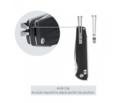 Ніж складаний SRM Terrier 258L-GB чорний: міцний та стильний від SRM.