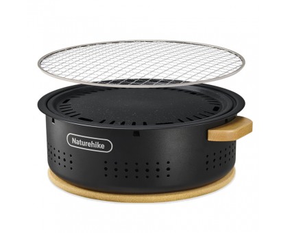 Настільна кругла піч Naturehike з решіткою та сковорідкою CNK2550CF010