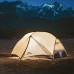 Надлегкий двомісний намет Naturehike Mongar 15D сірий для туризму