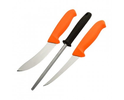 Набір Morakniv Hunting Set Orange 2 Knives + Sharpener (12098)