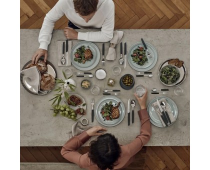 Набір кухонний Victorinox Swiss Modern Table Set 24шт з чорн. ручкою (6 ножів steak, 6 вилок, 6 ложок, 6 ложок)