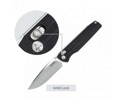 Ніж складаний SRM Terrier 258L-GB чорний: міцний та стильний від SRM.