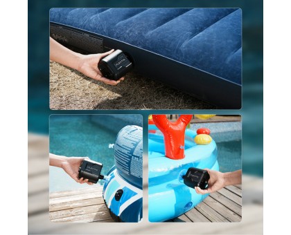 Flextail Evo Pump 3: Портативний повітряний насос 1000 л/хв, чорний Flextail Evo Pump 3: Портативний повітряний насос 1000 л/хв, чорний