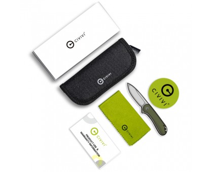 Civivi Qubit Green Aluminum: Преміум Складаний Ніж C22030E-DS1