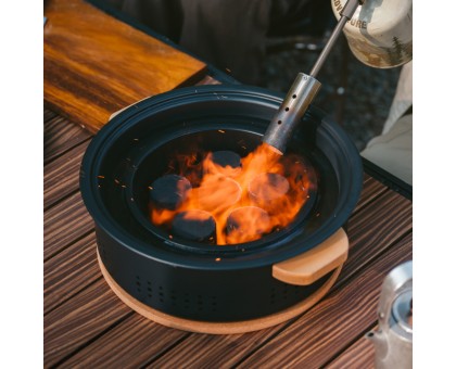 Настільна кругла піч Naturehike з решіткою та сковорідкою CNK2550CF010