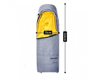 Спальник Naturehike CW700 M з натуральним пухом для тепла