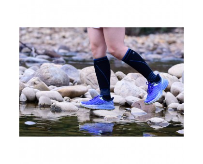 Dexshell Longlite Socks 2.0: Водонепроникні шкарпетки, блакитні смужки