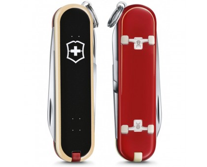 Складной нож Victorinox CLASSIC LE "Skateboarding" 58мм/1сл/7функ/цветн/чехол /ножн