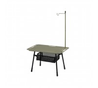 Складаний стіл Naturehike CNK2450JJ025, 60х40 см, алюміній, оливковий
