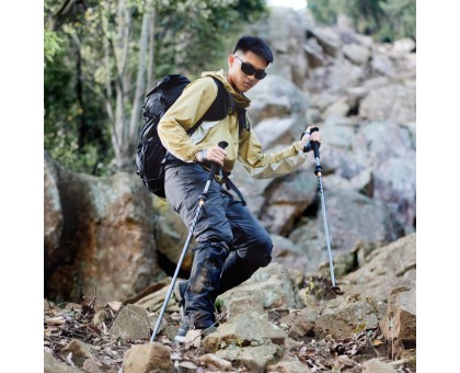 Надійна трекінгова палиця Naturehike CNK2450DS013 чорна 103-120 см