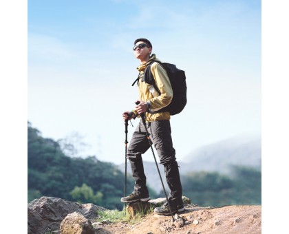 Надійна трекінгова палиця Naturehike CNK2450DS013 чорна 103-120 см