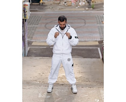 Stone Island Submariner White: Спортивний Костюм для Стильних Чоловіків