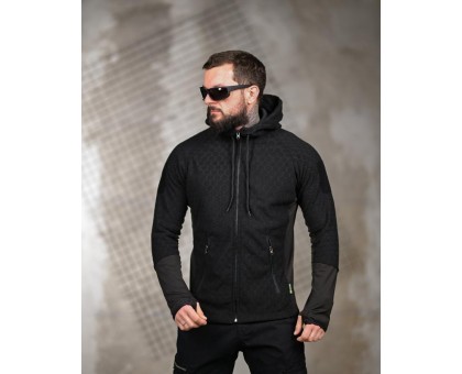 Тактична флісова кофта Polar Black: Надійність і комфорт в екстримі