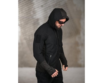 Тактична флісова кофта Polar Black: Надійність і комфорт в екстримі