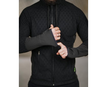 Тактична флісова кофта Polar Black: Надійність і комфорт в екстримі