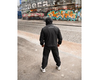 Чоловічий спортивний костюм SI Total Black: вітрозахисний, для міста та спорту