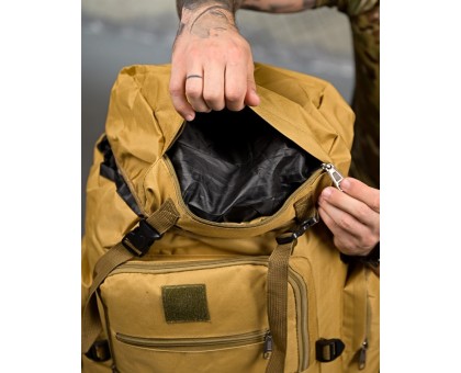 Рюкзак тактичний Baksik 50L Coyote: Готовий до будь-яких викликів