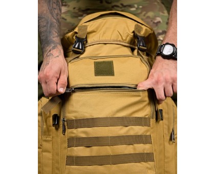 Рюкзак тактичний Baksik 50L Coyote: Готовий до будь-яких викликів